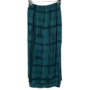 RISONA Grid Pattern Midi Skirt M/L